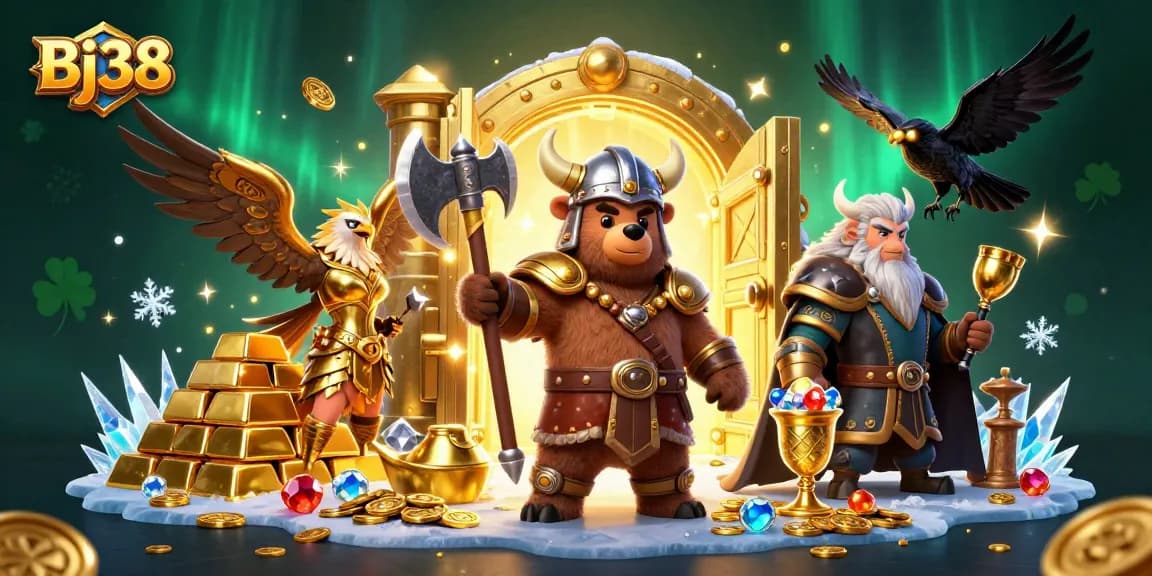 Bj38 offers thrilling online casino experiences featuring dynamic characters and treasure elements.