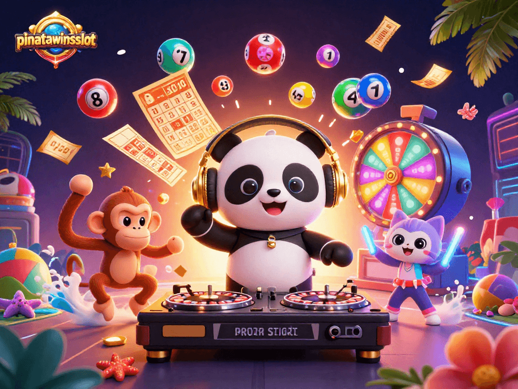 Celebrate wins with pinatawinsslot as the DJ panda spins roulette wheels and fun characters dance on the gaming floor.