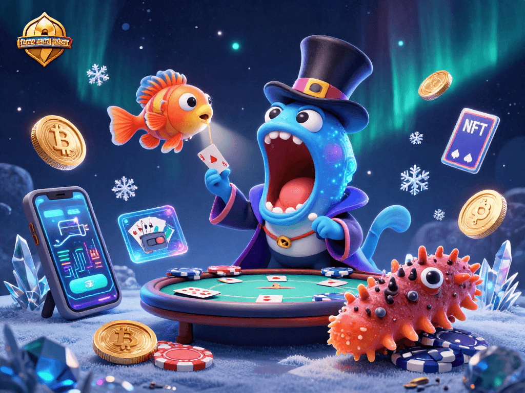 Experience three-card-poker excitement with magical card tricks under the sea!
