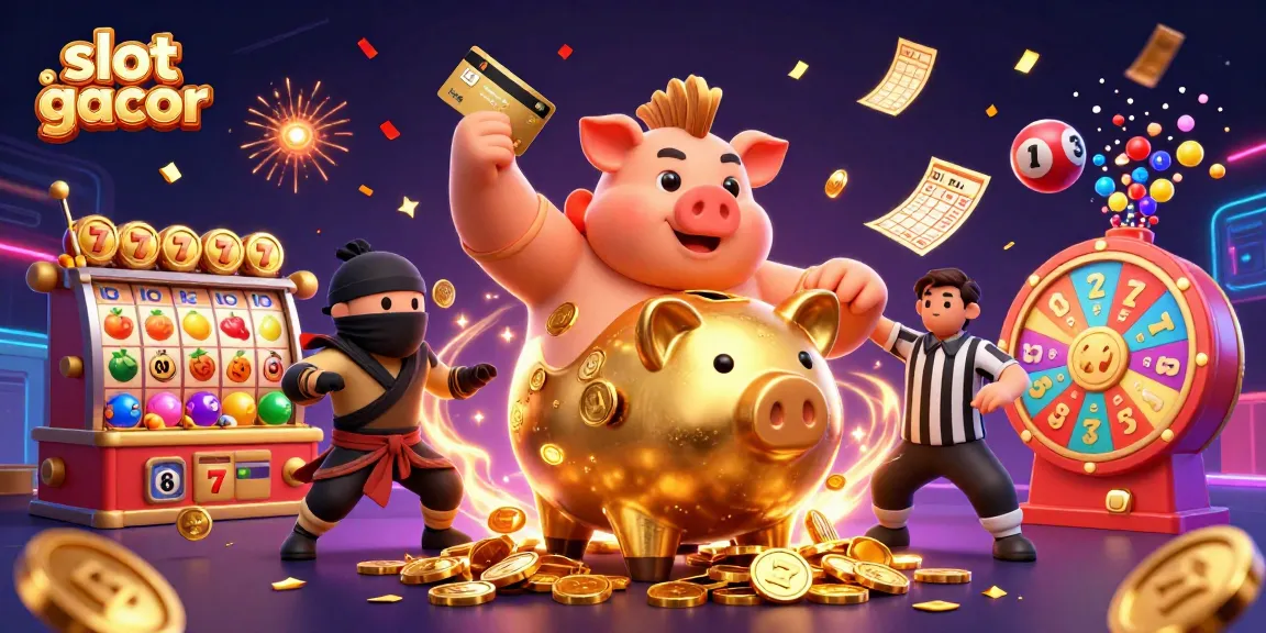Engage with exciting slot gacor gameplay featuring vibrant characters and dynamic elements in a festive atmosphere.