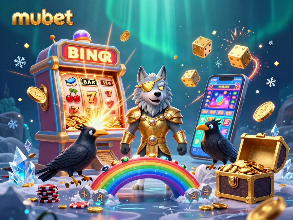 Experience thrilling gameplay at mubet with a dazzling Norse-inspired casino scene.