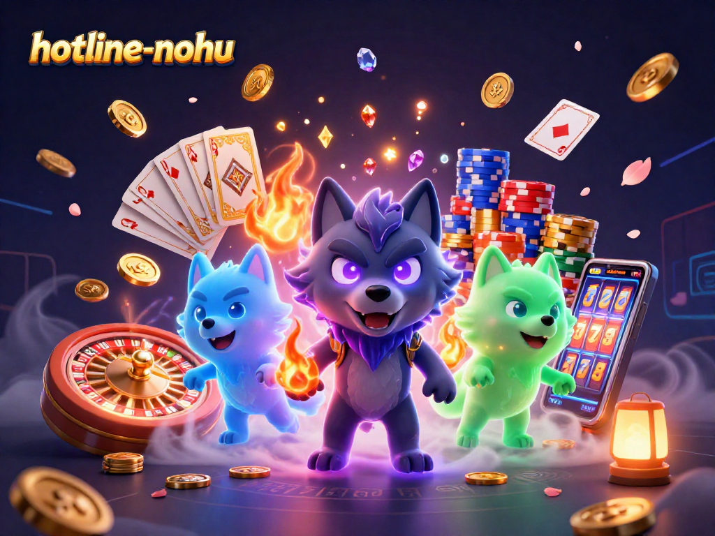 Experience thrilling gameplay in hotline-nohu with a ghostly wolf pack and fantastical casino elements.