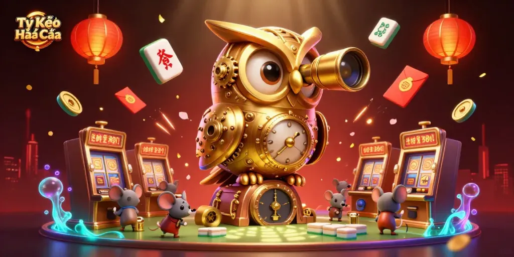 Experience thrilling sports betting with Tỷ lệ Kèo Nhà Cái in this captivating 3D illustration of an energized casino scene.