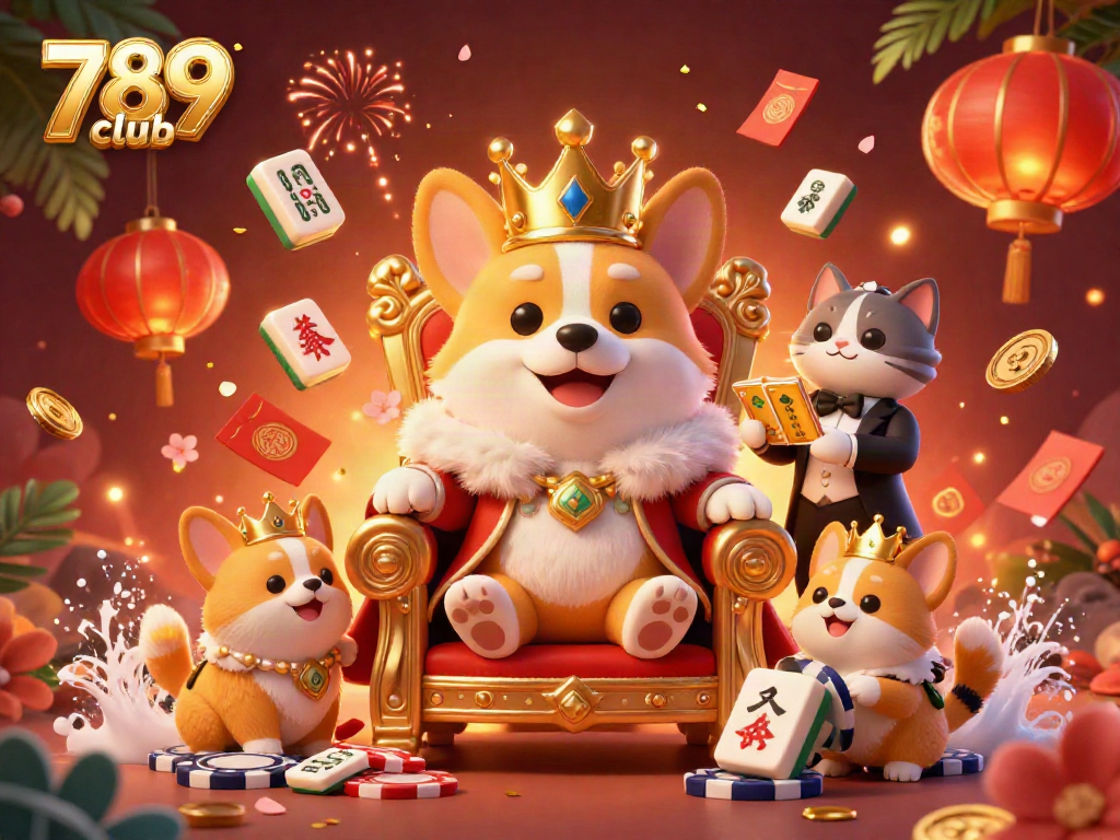 Experience the vibrant world of 789 club with enchanting 3D characters amidst a lively casino scene.