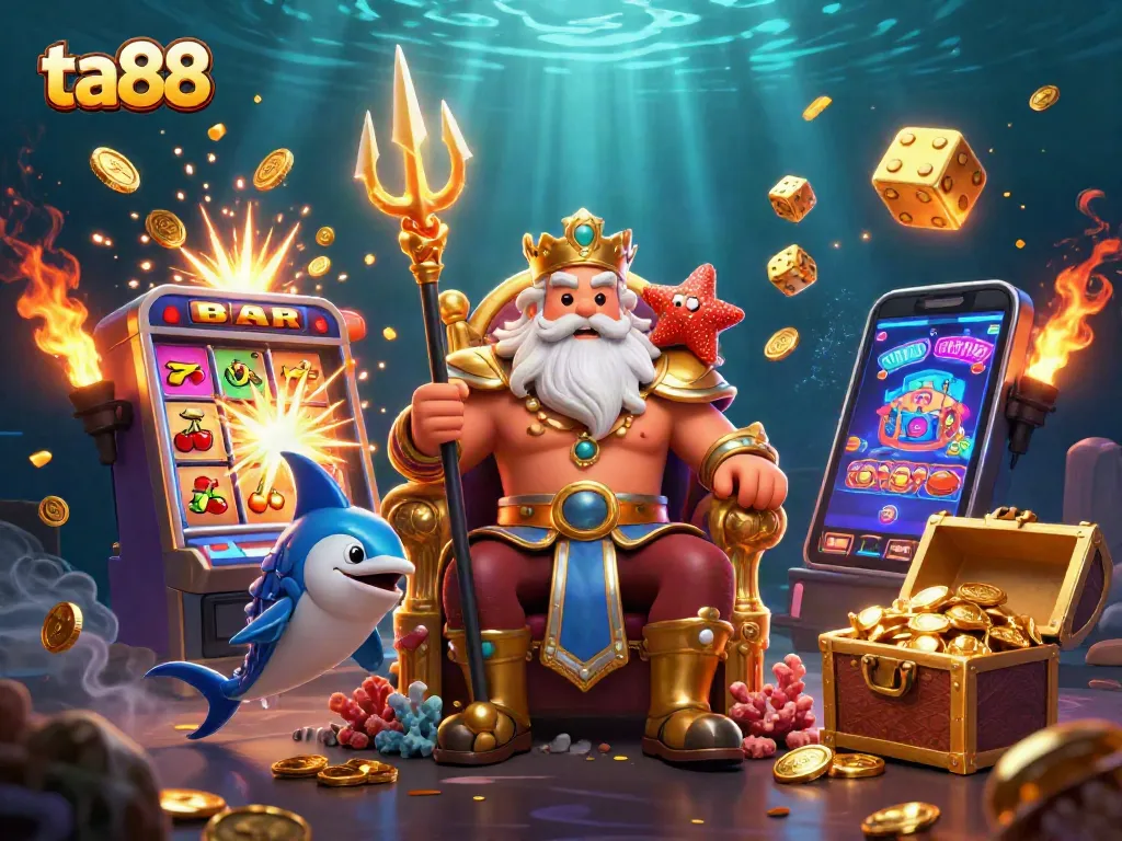 Experience thrilling wins at ta88 with vibrant slot machines, colorful games, and the ocean's treasures.
