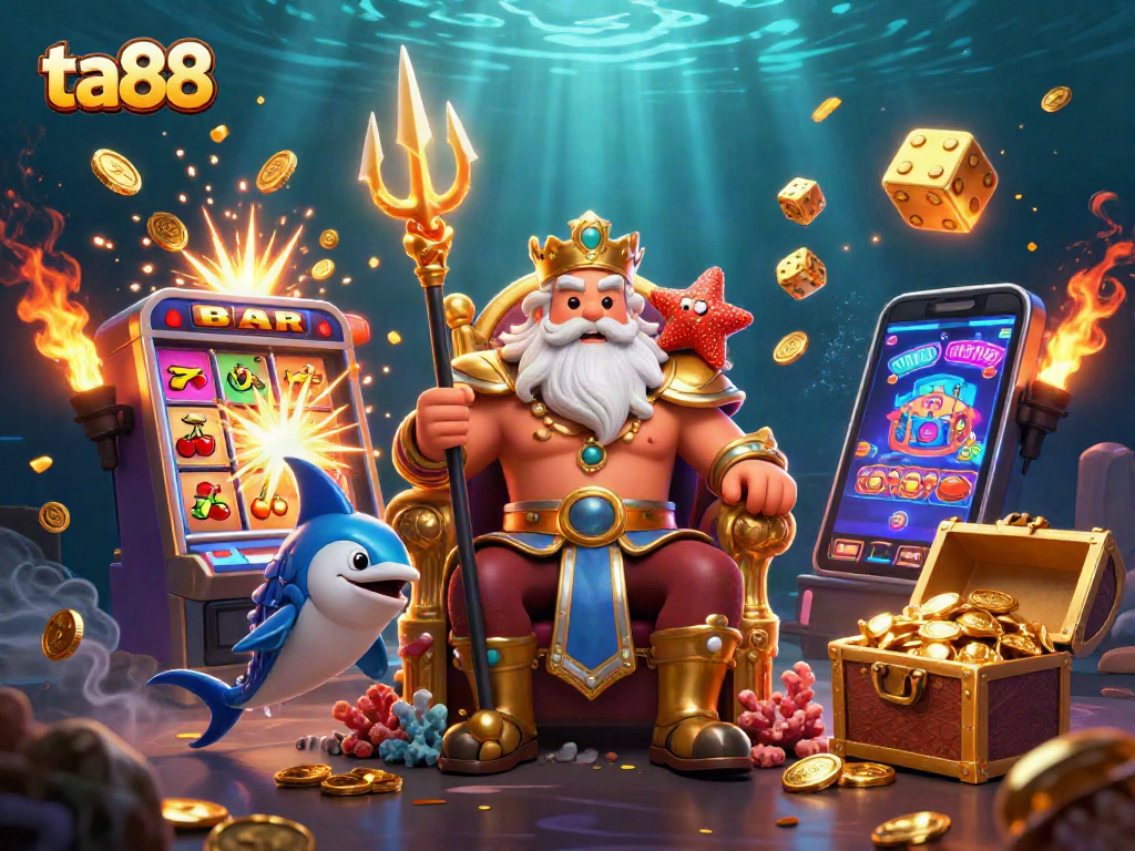 Experience thrilling wins at ta88 with vibrant slot machines, colorful games, and the ocean's treasures.