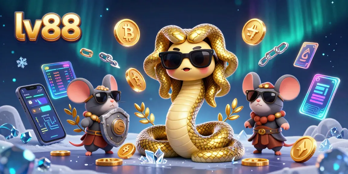 Engage with the vibrant casino experience at lv88, featuring playful Medusa and a warrior mouse among dynamic game elements.