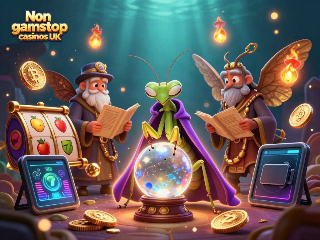 Experience the magical world of Non gamstop casinos UK with vibrant 3D characters and gaming elements.
