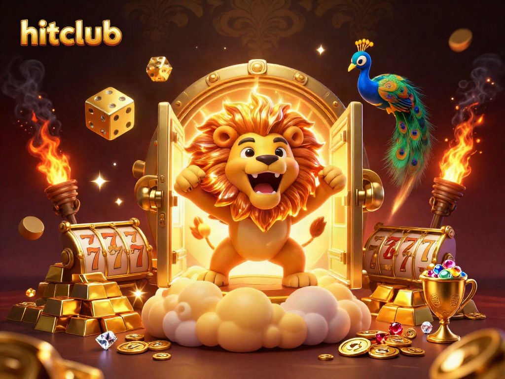 hitclub brings thrilling casino action to life with vibrant ultra-detailed 3D art featuring roaring characters.