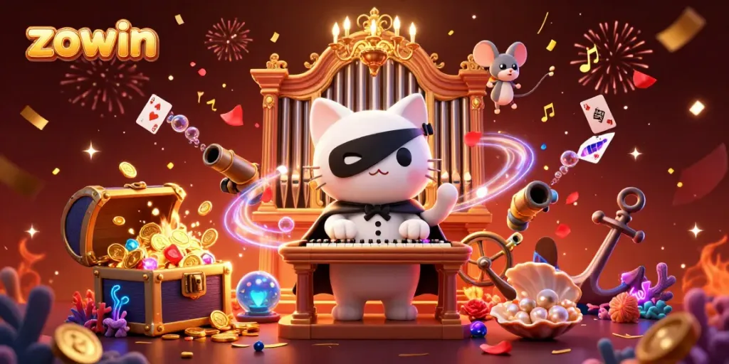 Experience the thrilling world of zowin in this vibrant casino scene, brimming with excitement.