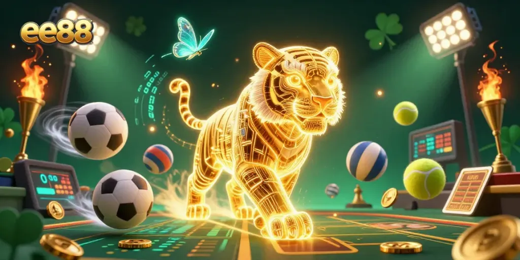 Engage with ee88's thrilling 3D casino landscape full of vibrant sports and energy.