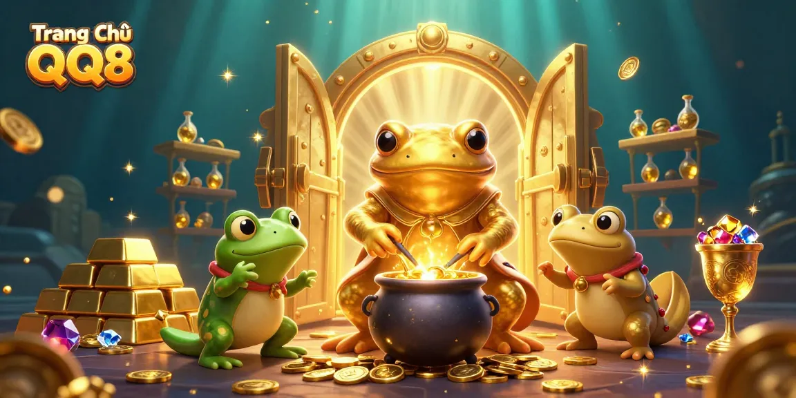 Experience lively gaming gold immersion with Trang Chủ QQ8 featuring enchanting characters and treasures.