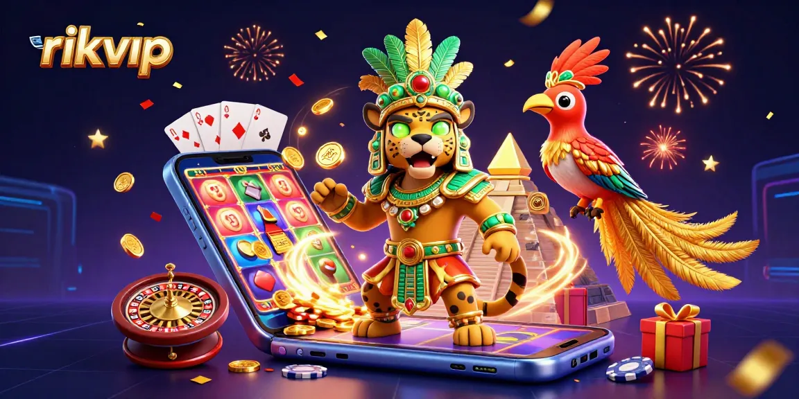 Play exciting slot games and win big at rikvip with vibrant characters and dynamic casino elements.